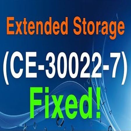 PS4: Cannot Repair The Extended Storage Device [ce-30022-7]
