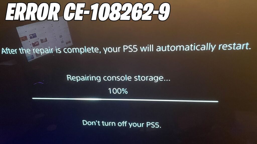 Error Code CE1082629 How To Solve The Problem? PS4 Storage